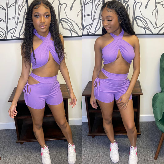 Cut Off Purple Set